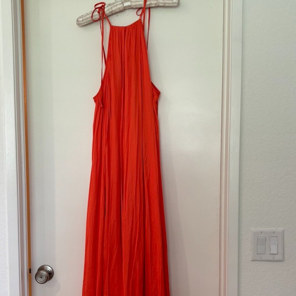 NWT Orange silk JCrew Rosaline dress XL